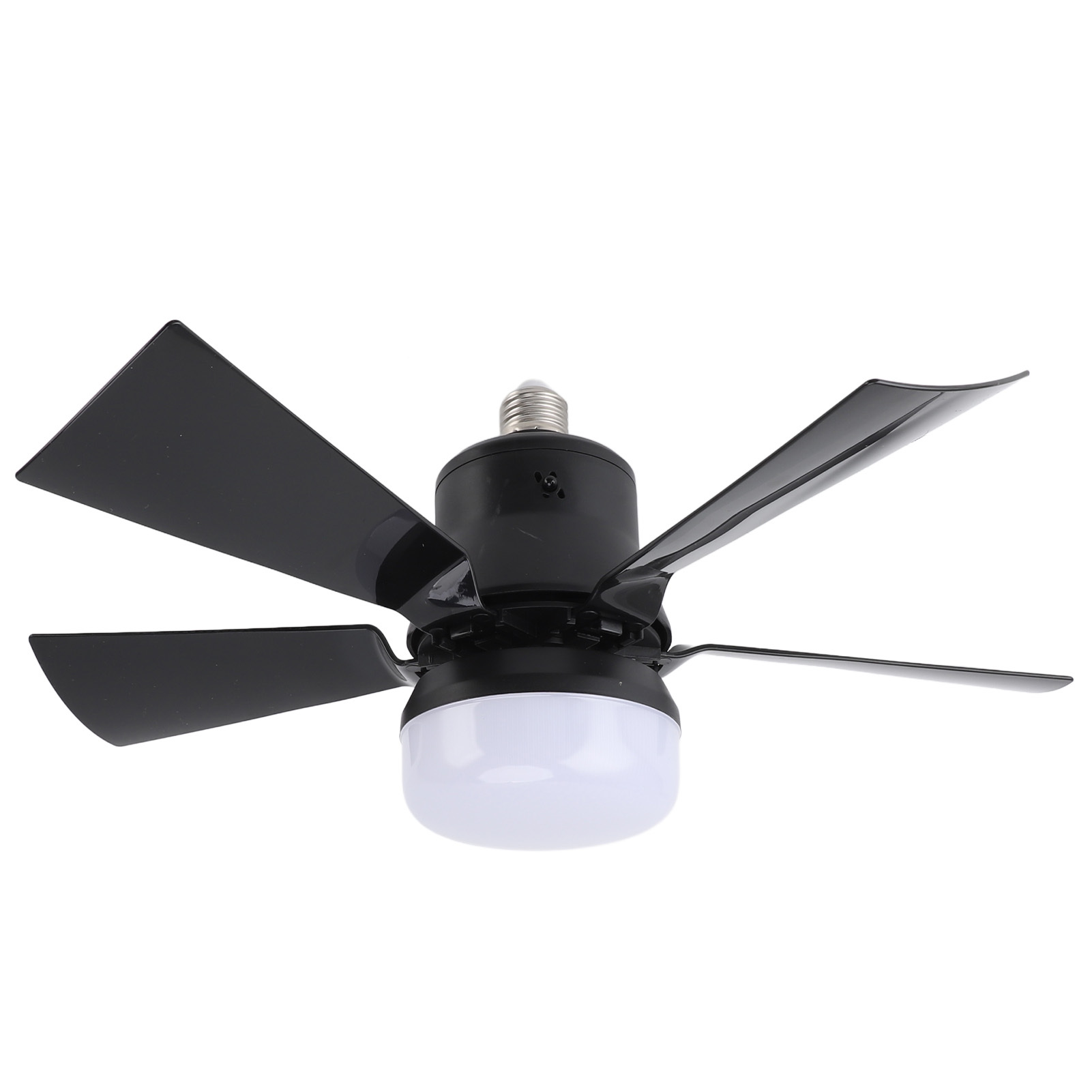 Ceiling Fan Light Dimmable 3 Color Temp 3 Wind Speed 1H 2H 4H Timer E26 Small Fan Lamp With Remote For Bedroom Kitchen 85‑265V Black - Image 3