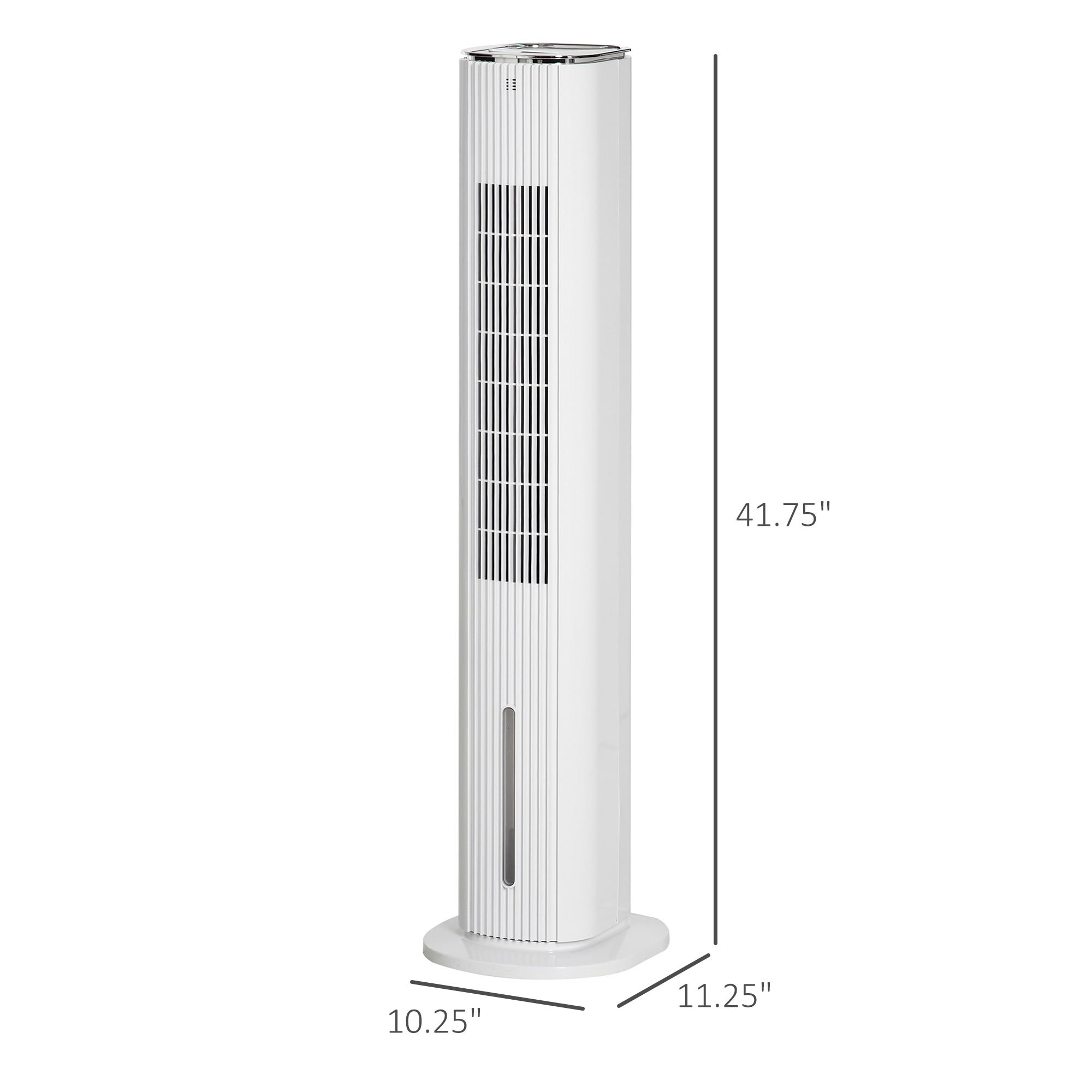 42" 3-In-1 Evaporative Air Cooler With Water Tank, Ice Cooling Fan With Humidifier, 52° Oscillating Portable Swamp Cooler For Home Office, 3 Modes, 3 Speeds, 12H Timer, Remote, White - Image 2