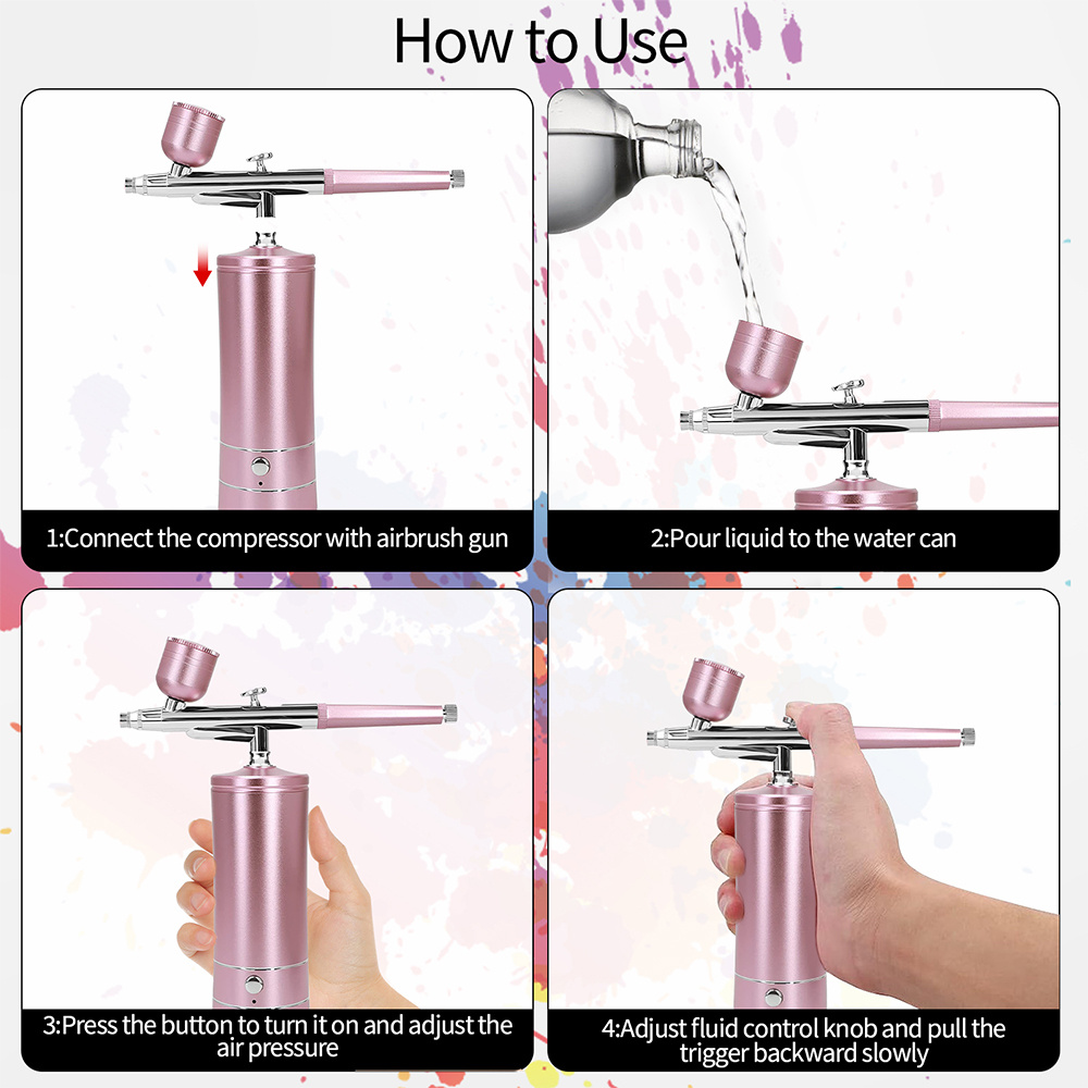 Oxygen Injection Instrument Water Injection Beauty Instrument Nano Spray Facial Skin Rejuvenation Spray Gun - Image 6