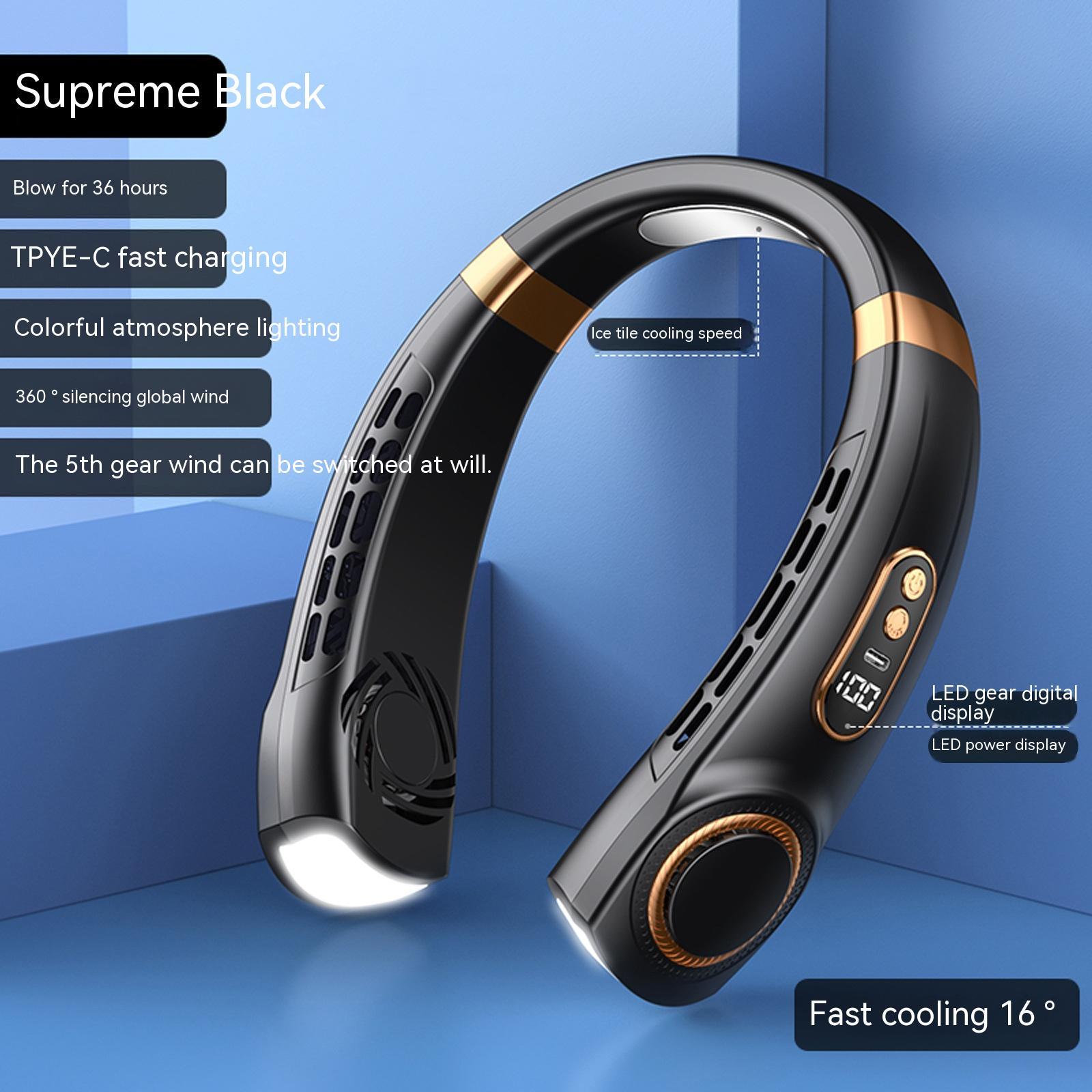 Portable Mute Multifunctional Hanging Neck Fan - Image 8