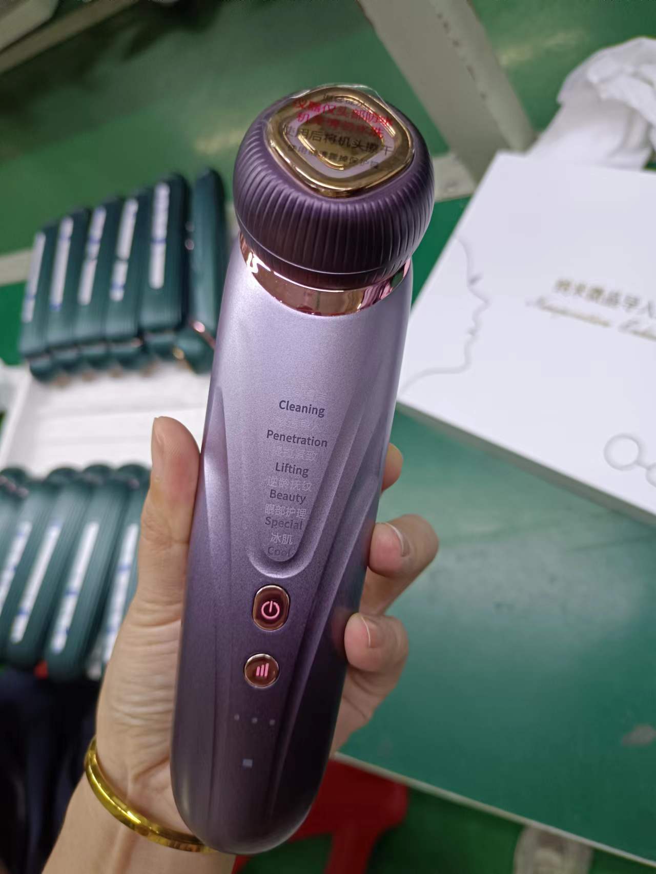 Household Facial French Pattern Massage Cleansing Lifting And Firming Face Inductive Therapeutical Instrument - Image 8