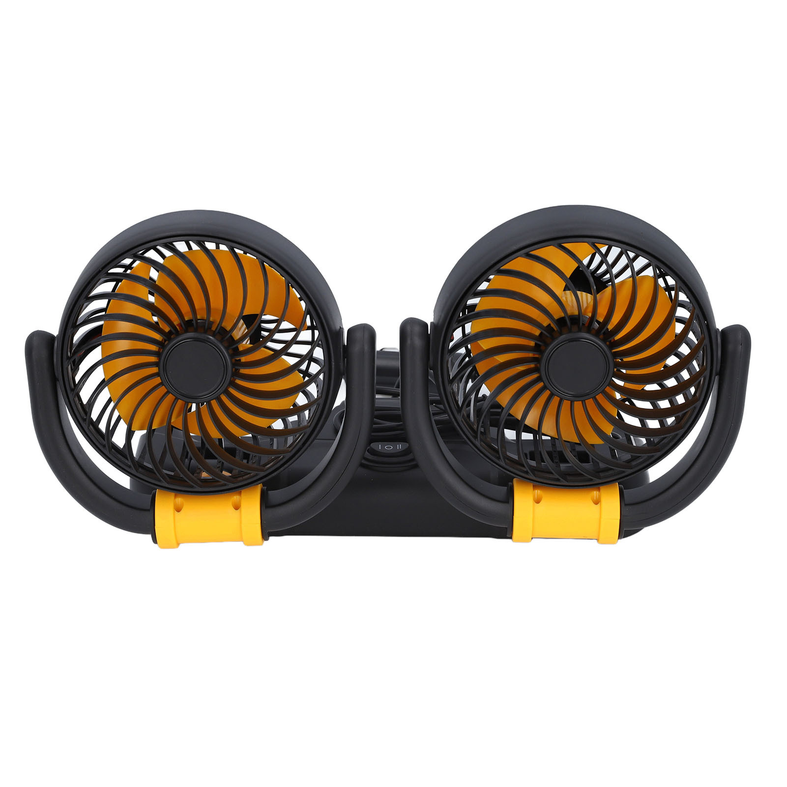 Dual Head Car Fan Adjustable 2 Speed 360 Degree Rotation Dashboard Mount Brushless Motor Portable Vehicle Cooling DC12V - Image 4