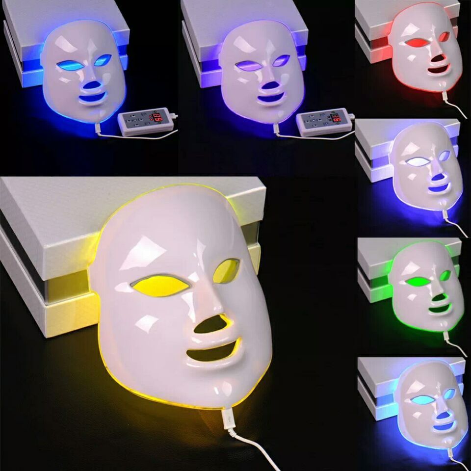 Beauty Instrument Beauty Red Purple Light Photon Skin Rejuvenation Mask Instrument Household Acne Spectrometer Face - Image 4