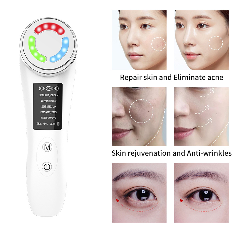Facial Lifting Massage Rejuvenation Cleansing Ion Export And Import Instrument - Image 3