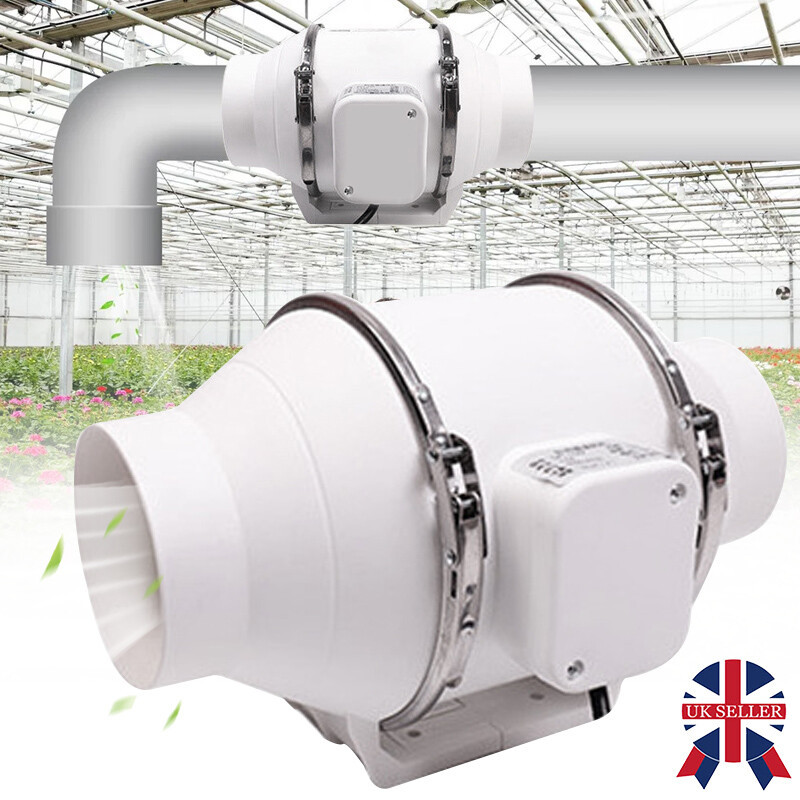 1o0mm 4Inch Diameter Inline Extractor Fan Bathroom Shower Ceiling Loft Mount. No Remote Control - Image 6