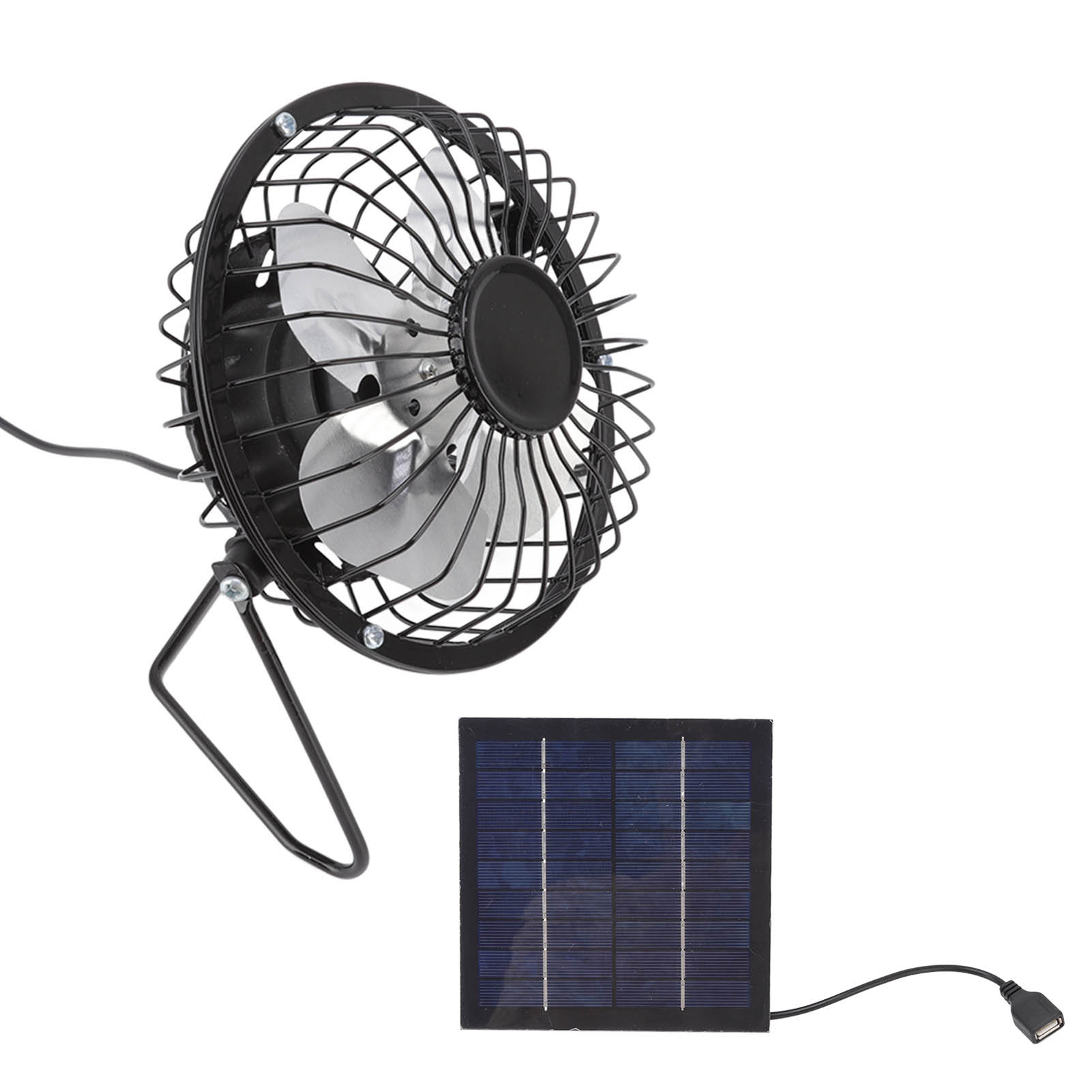 Photovoltaic Solar Panel Set Ventilation System Mini Portable USB Cooling Fan 5v 2.5w - Image 2
