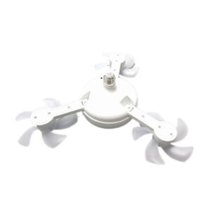Ceiling Fan With Light And Remote E26 E27 3 Speeds 3 Colors 2 Timers Quiet Foldable Modern LED Fan Light For Living Room Bedroom 3 Heads