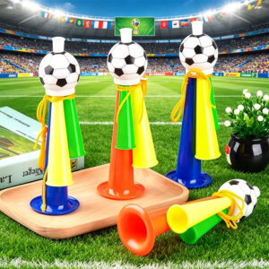 4pcs Football Cheering Horn,World Cup Supporter Horn, Match Day Accessory, Party Favor, 2026 World Cup, World Cup Supporter, Sports Stadium Cheering,Color Random