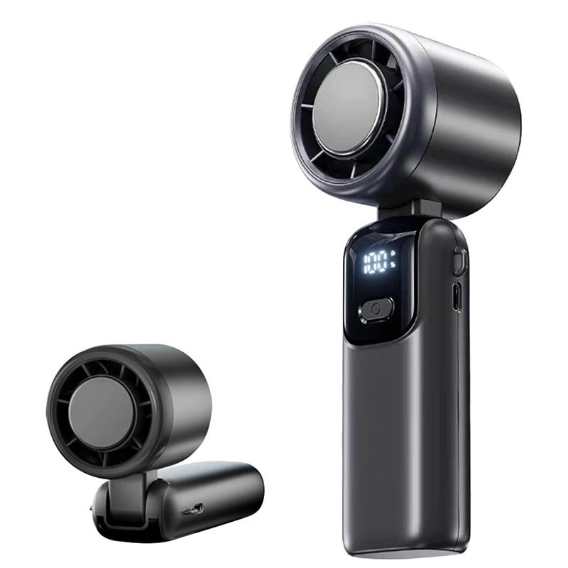 Portable Handheld Cooling Ice Fan Mini Turbo Fans Rechargeable Personal Fans - Image 3