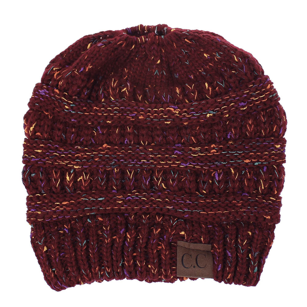 INS Colored Thread Variegated Hat Woolen Knitted Hat - Image 10