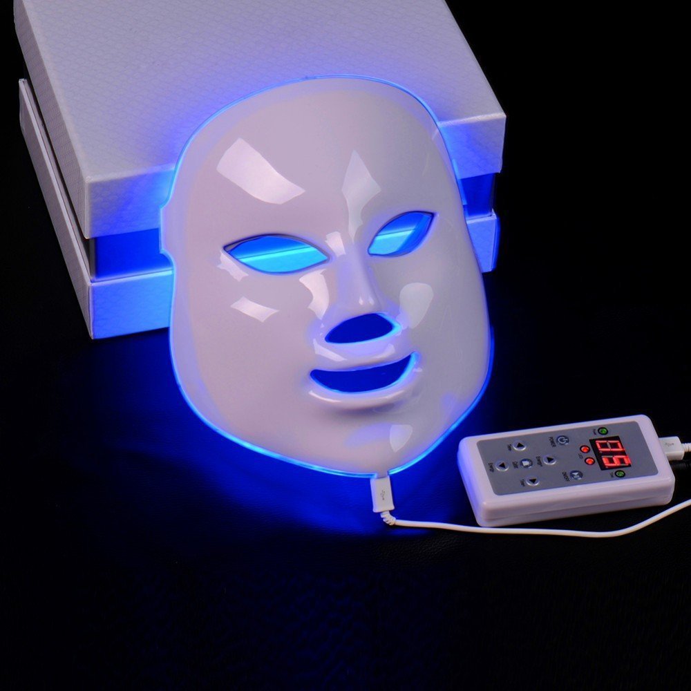 Beauty Instrument Beauty Red Purple Light Photon Skin Rejuvenation Mask Instrument Household Acne Spectrometer Face - Image 5