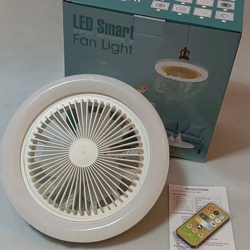 30W Silent 3 Speeds Ceiling Fan with Remote Control with Lighting Lamp E27 Converter Base for Bedroom Living Home - Image 8