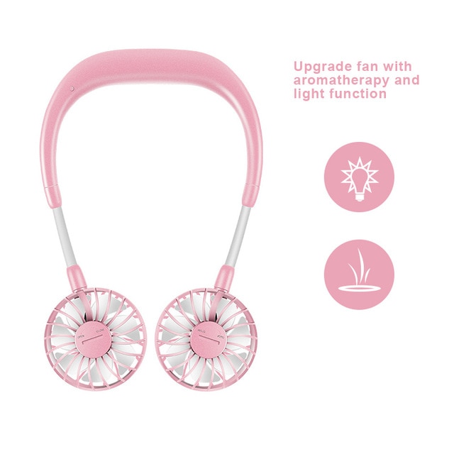 2000 mAre USB Portable Fan Hands-free Neck Fan Hanging Charging Mini Portable Sports Fans 3 gears Usb Air Conditioner - Image 11