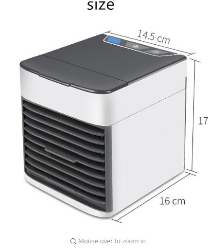 USB Mini Portable Air Conditioner Humidifier Purifier 7 Colors Light Desktop Air Cooling Fan Air Cooler Fan for Office Home - Image 6