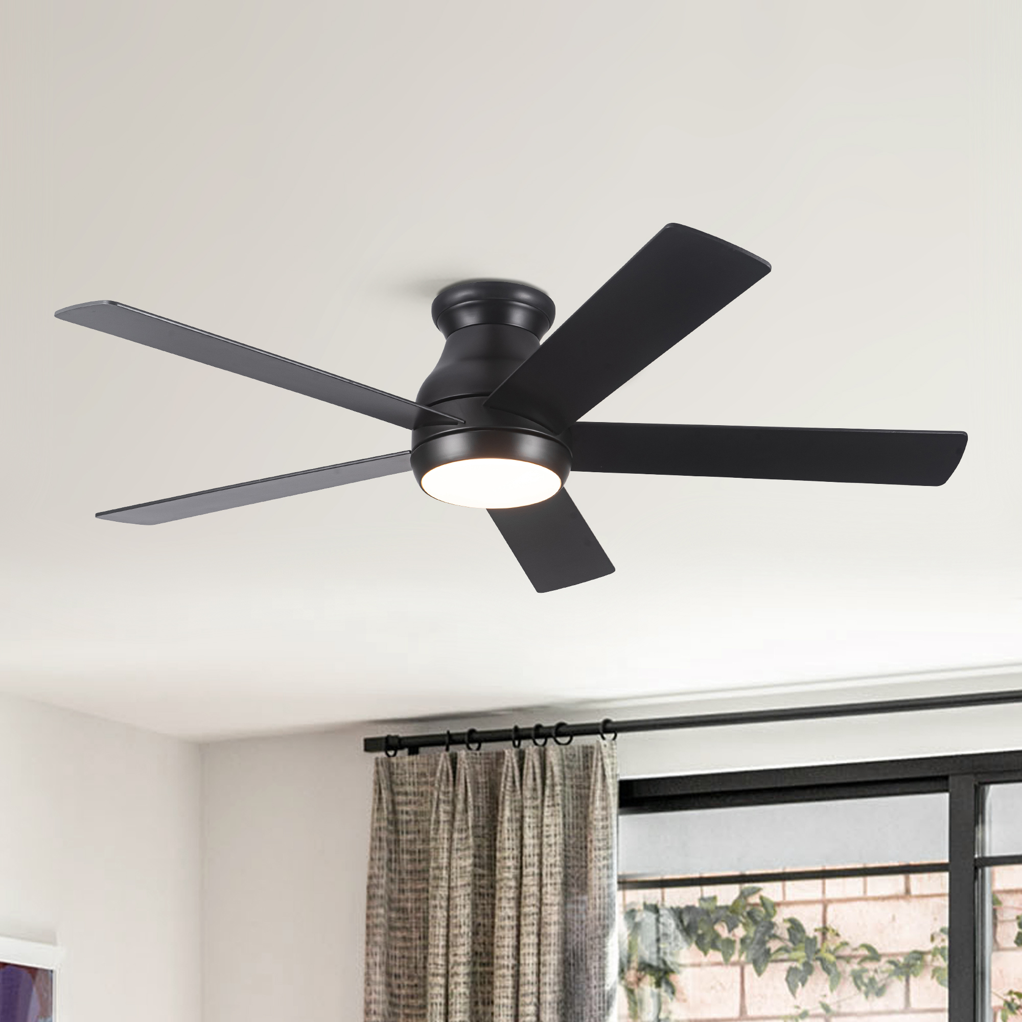 52" Low Profile Ceiling Fan with Lights - Image 4