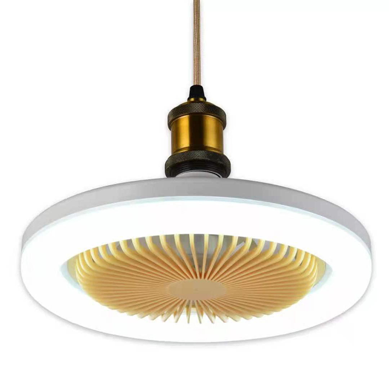 30W Silent 3 Speeds Ceiling Fan with Remote Control with Lighting Lamp E27 Converter Base for Bedroom Living Home - Image 6