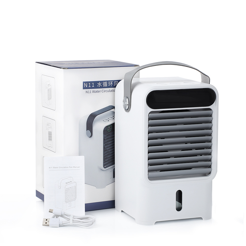 3-Speed Water Circulation Electric Fan Mini Air-Conditioning Fan USB Humidification Spray Cold Fan Desktop Portable Air-Conditioning Fan - Image 5
