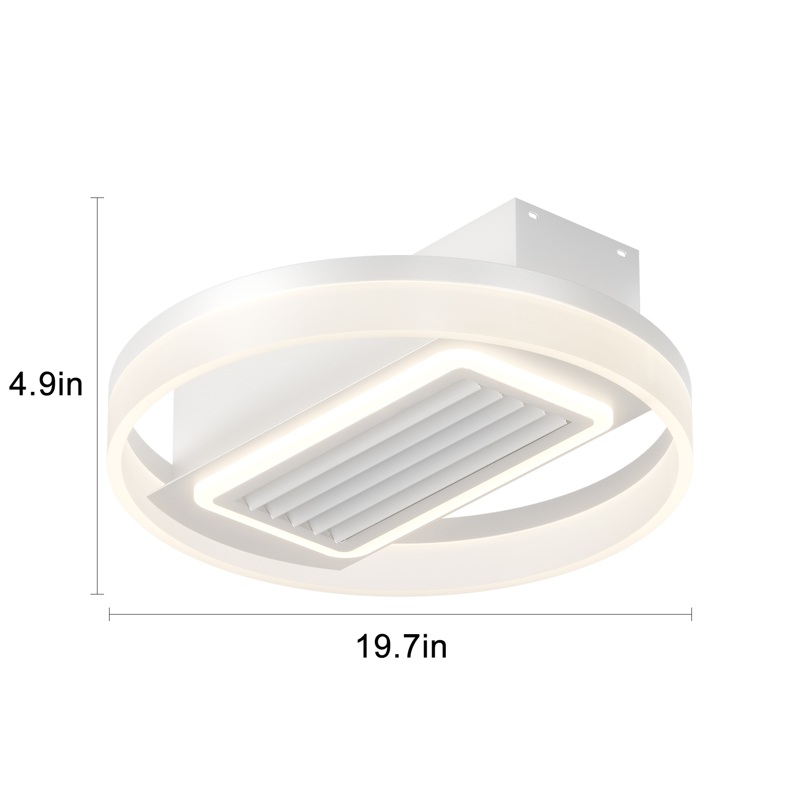 Bladeless Fan Lamp With Lights Dimmable LED - Image 7