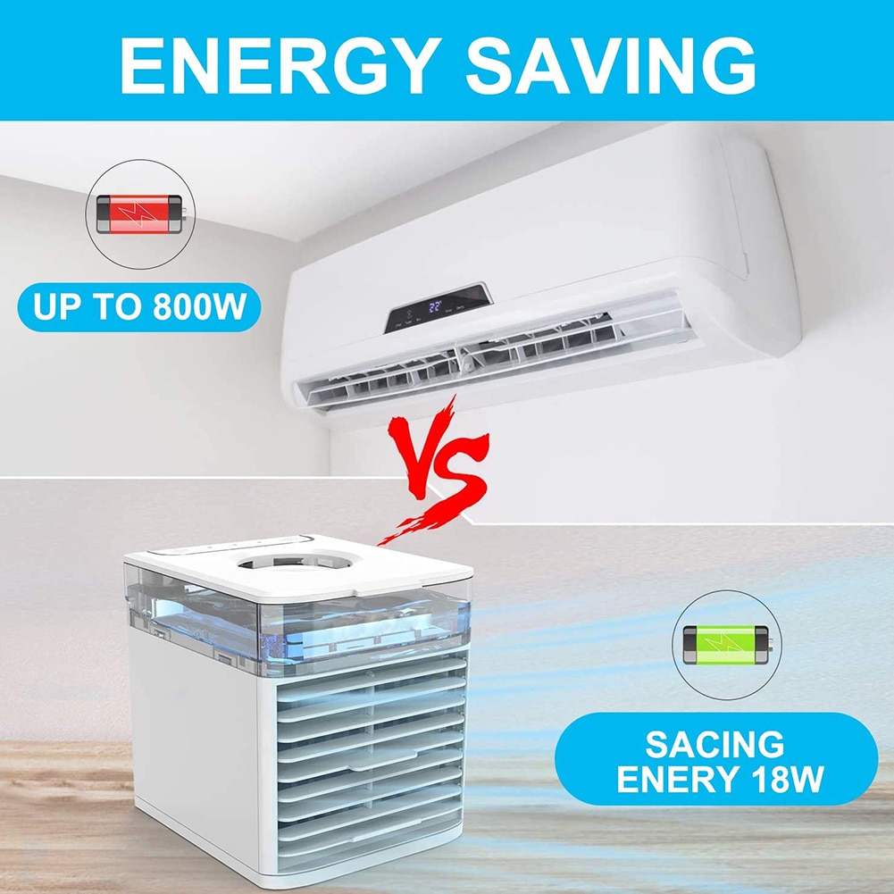 Mini Air Conditioner Air Cooler Fan 7 Colors Light USB Portable Air Conditioner Sterilization isinfection Air Cooling Fan - Image 5