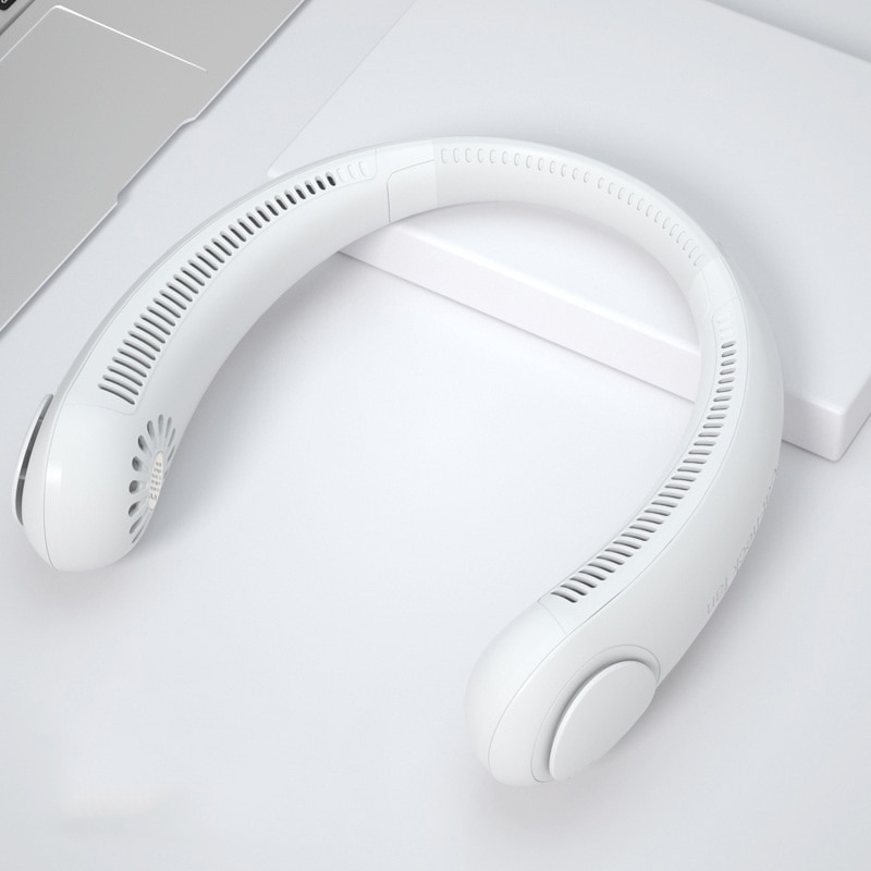 New Xiaomi Mini Neck Fan Portable Wireless Bladeless Fan USB Rechargeable Leafless Fans Air Cooler Cooling Wearable Neckband Fan - Image 5