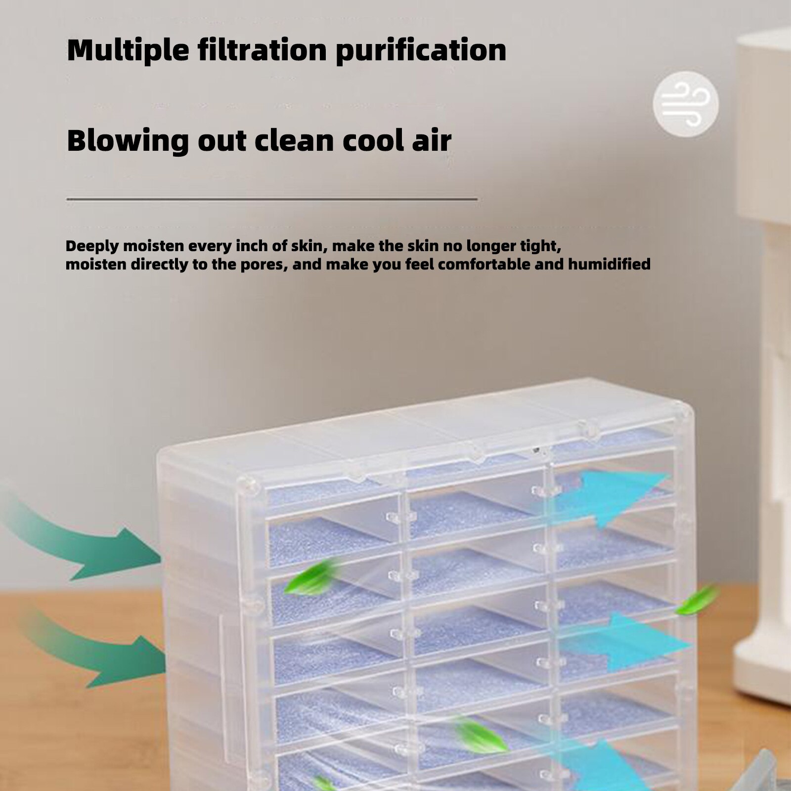 Summer New Style Portable Mini Air Cooler USB Removable Air Conditioning Fan Desk Outside Travel Operation Portable Tool - Image 5