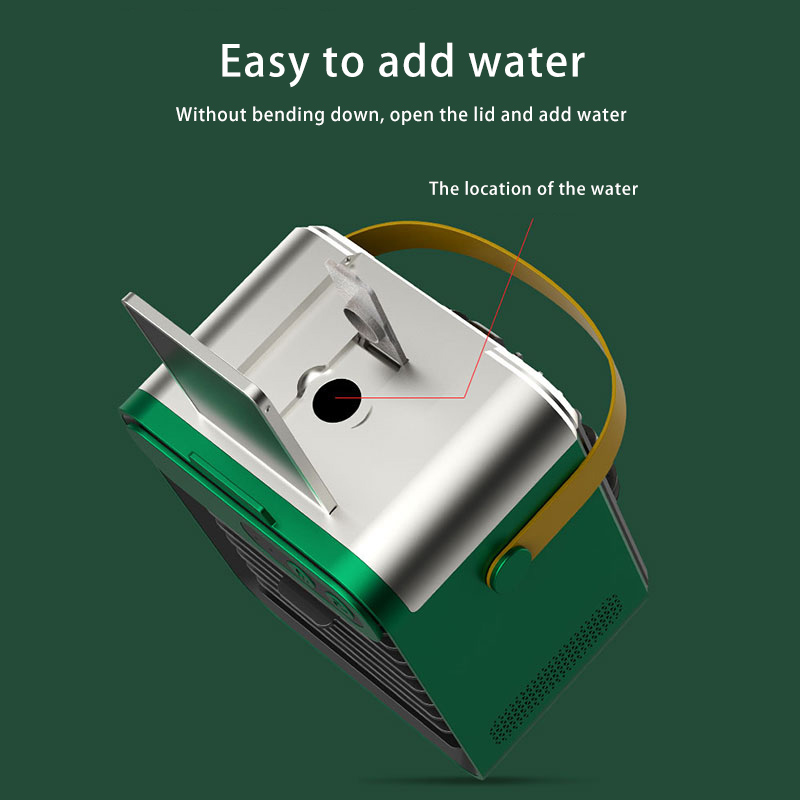 Mini Refrigeration Air Conditioner Home Outdoor Small Air Cooler Portable Mobile Phone Holder Spray Usb Electric Fan - Image 5