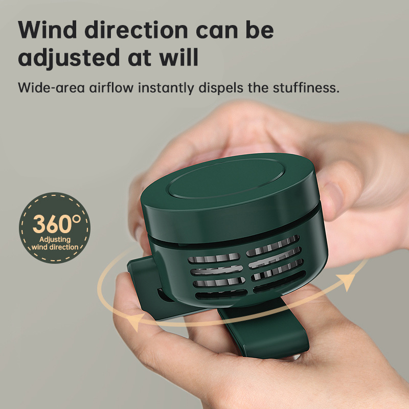 Outdoor Clip-On Fan for Camping & Fishing – Portable Bladeless Neck Fan, USB Rechargeable Belt Fan for Hiking & Travel - Image 8