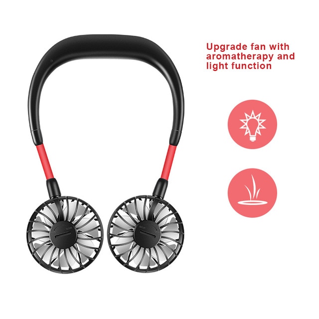 2000 mAre USB Portable Fan Hands-free Neck Fan Hanging Charging Mini Portable Sports Fans 3 gears Usb Air Conditioner - Image 8