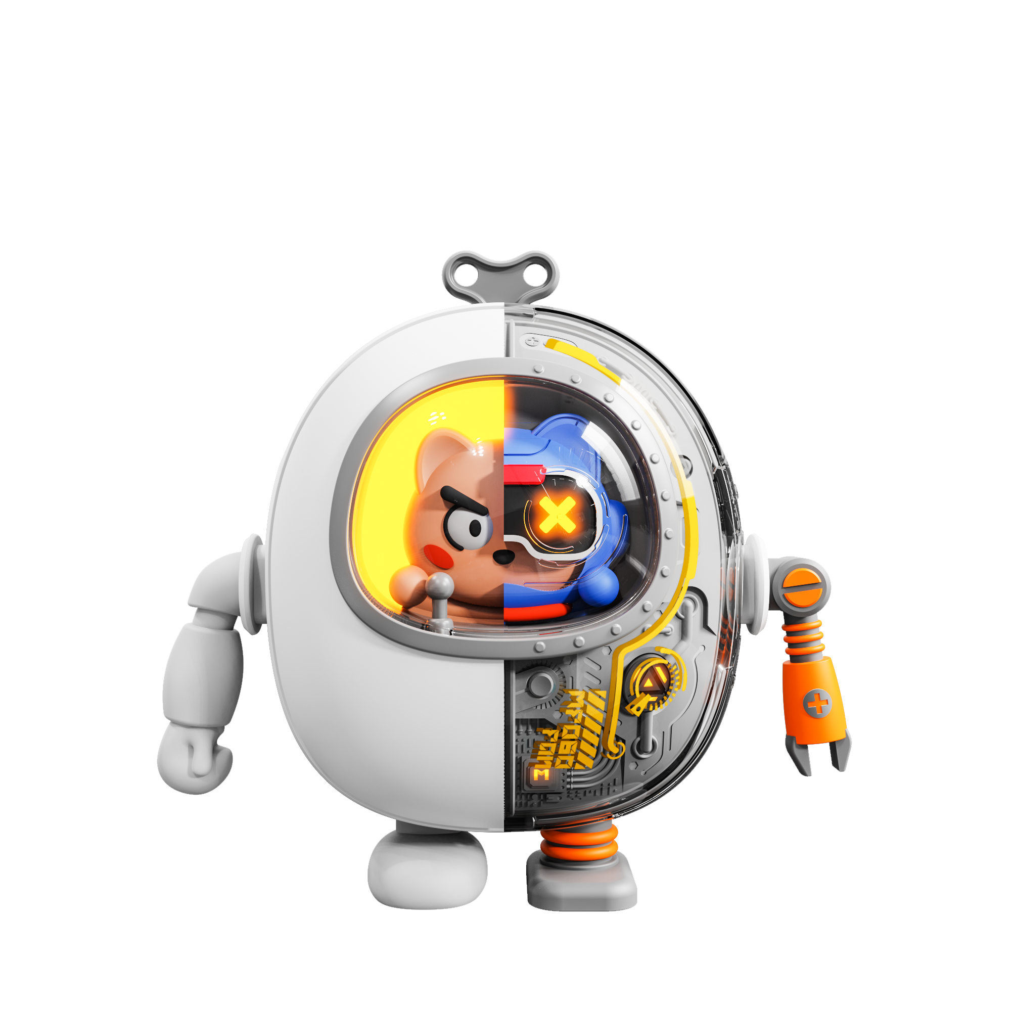 New Mecha Neck Hanging Fan Cartoon Mini Handheld Small Fan Usb Personalized Fashion for Children and Adults - Image 13