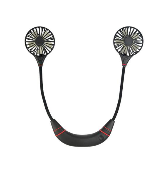 Rechargeable Hands-Free Neck Hanging Sports 3 Gears Fan Wearable Portable USB Flexible Rechargeable Neckband Mini Desk Fan Air - Image 10