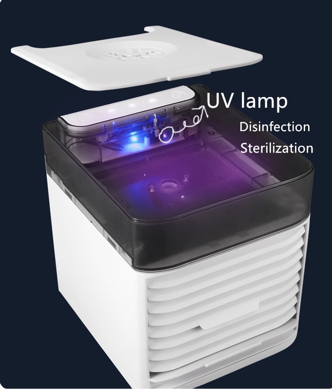 Mini Air Conditioner Air Cooler Fan 7 Colors Light USB Portable Air Conditioner Sterilization isinfection Air Cooling Fan - Image 7