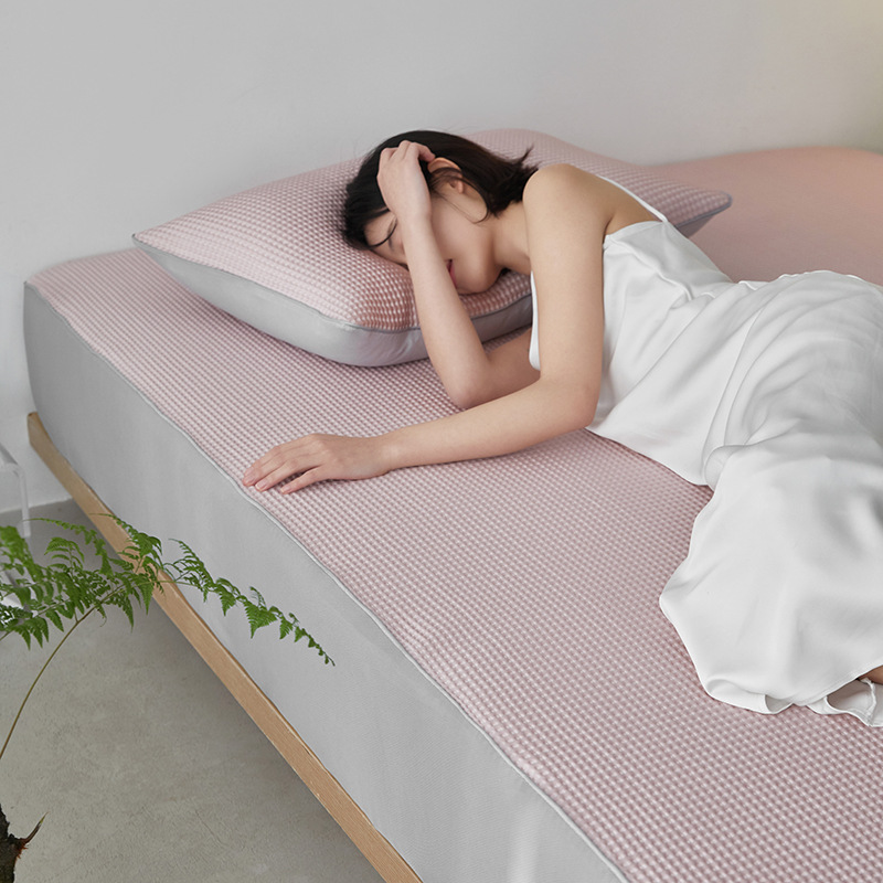Cooling mat summer three piece set ice silk mat summer air conditioning mat bed sheet style - Image 6
