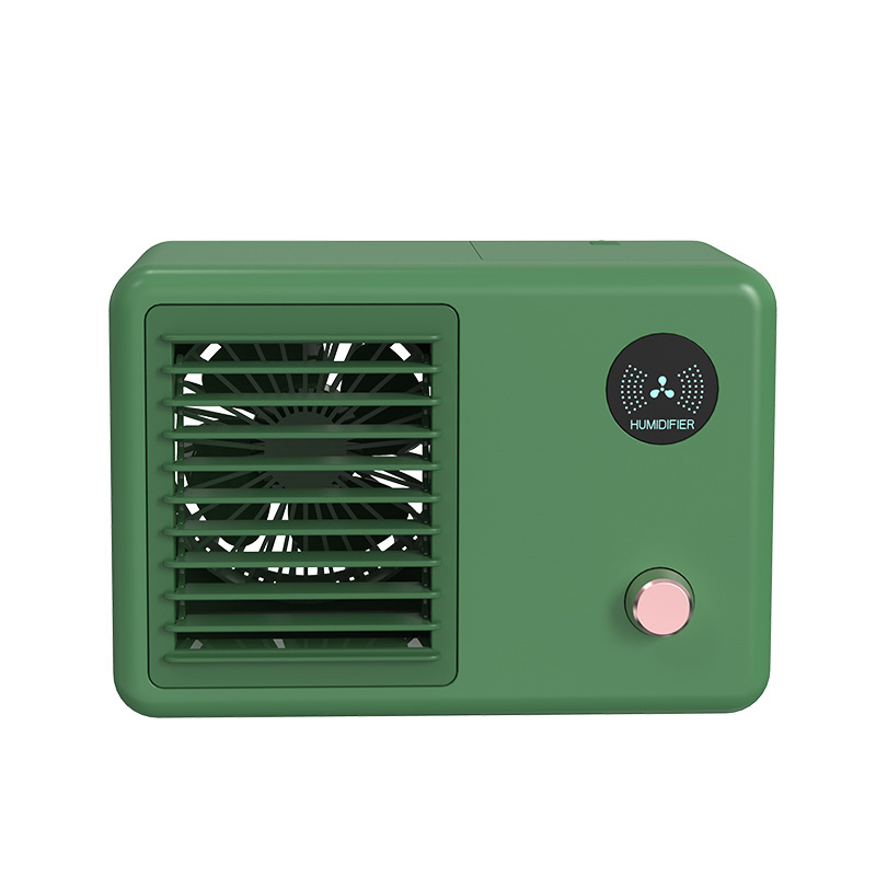 Small Spray Water Cooling Fan USB Charging Humidification Air Cooler Portable With Led Light Air Conditioning Refrigeration Electric Fan - Image 5