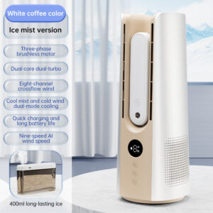 2025 NEW Portable Tower Fan – 6 Speeds, Mist Bladeless, for Bedroom/Living Room/Office