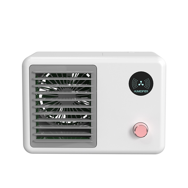 Small Spray Water Cooling Fan USB Charging Humidification Air Cooler Portable With Led Light Air Conditioning Refrigeration Electric Fan - Image 6