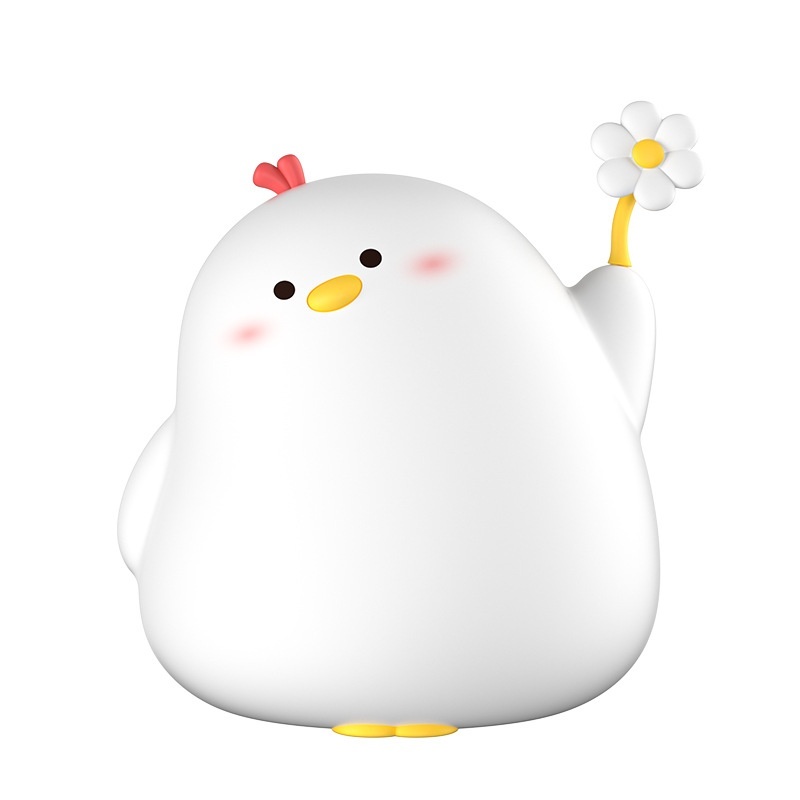 Cute Chicken Night Light Silicone Atmosphere Small Night Lamp - Image 5