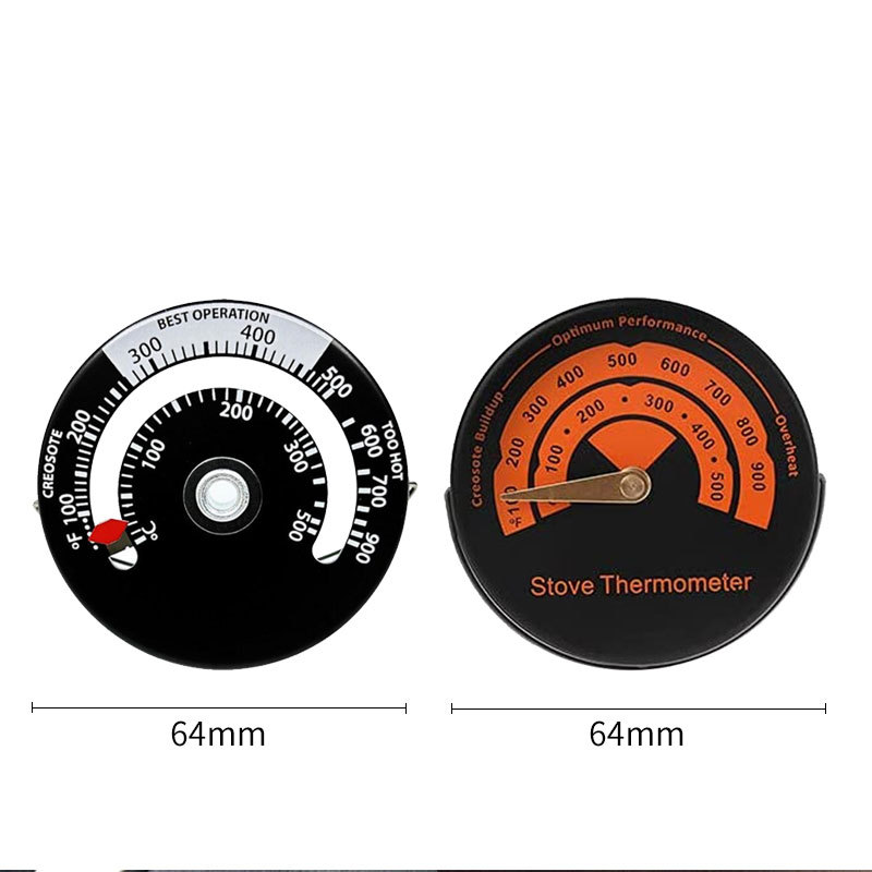 Thermal Power Fan Four Blade Wood Burning Stove Fan Ecological Fireplace Fan Wood Fireplace Thermal Fan/Fan Thermometer - Image 6