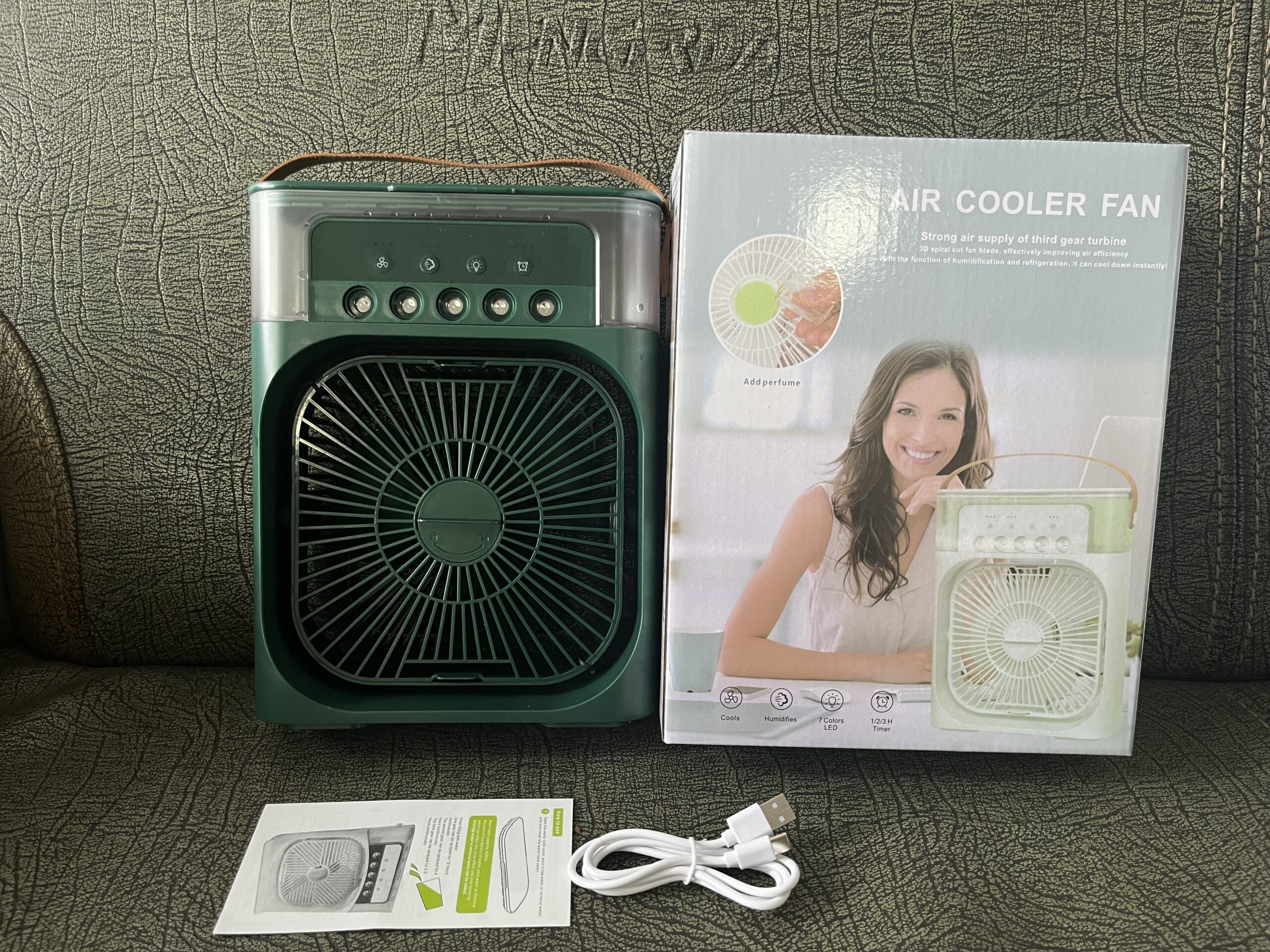Desktop Electric Fan Air Cooler Water Cooling Spray Fan Portable Air Conditioner USB Humidification Fan Mini Air Humidifier - Image 10