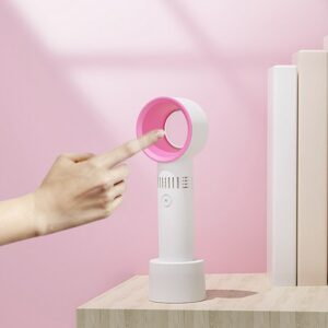 Mini Portable Fan USB Rech Mini Portable Fan USB Rechargeable Night Light Cooling Handheld Fan Three Speed