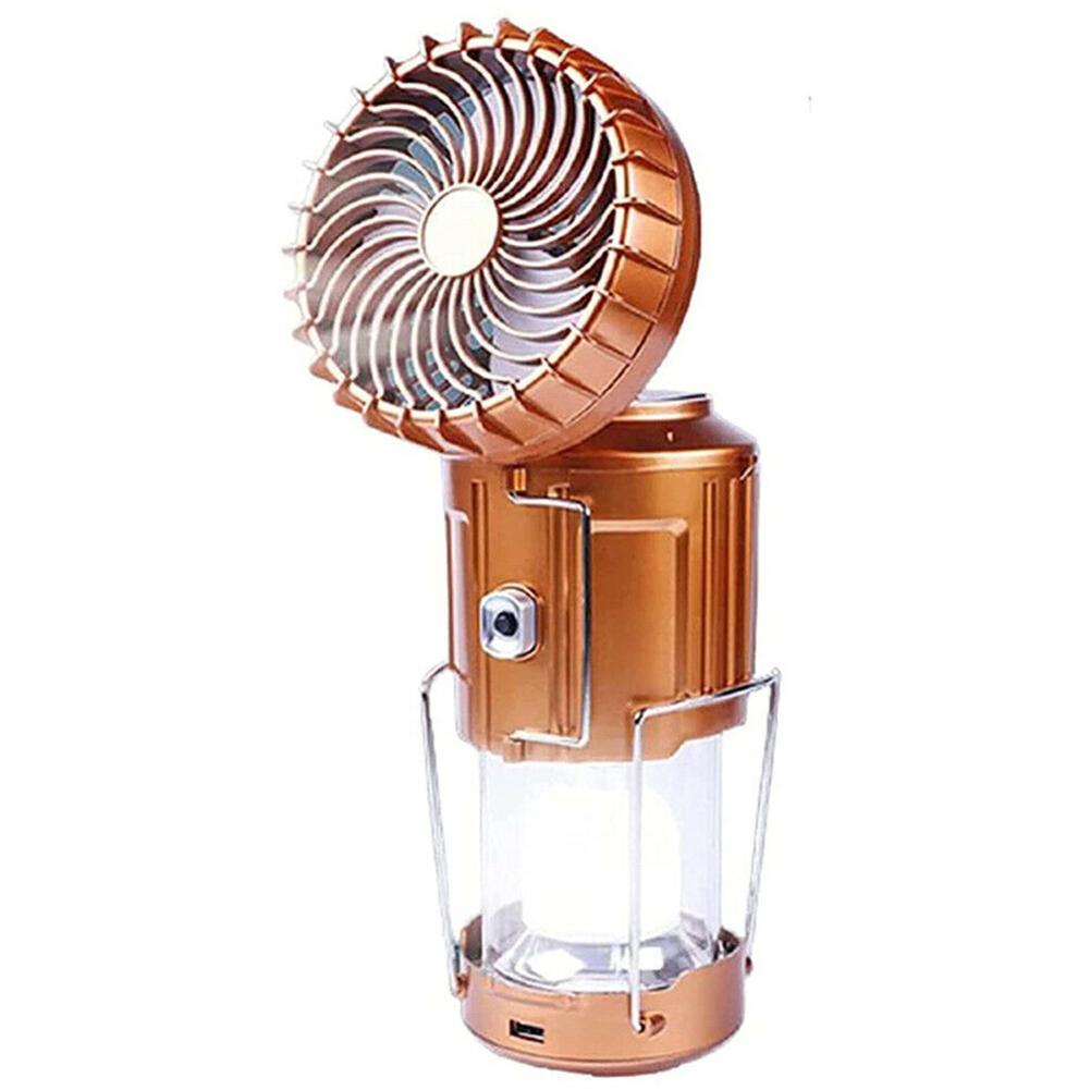 Portable Outdoor LED Camping Lantern With Fan Solar Charge Rechargeable Light Hanging Tent Lamp Fish Flashlight - Image 6