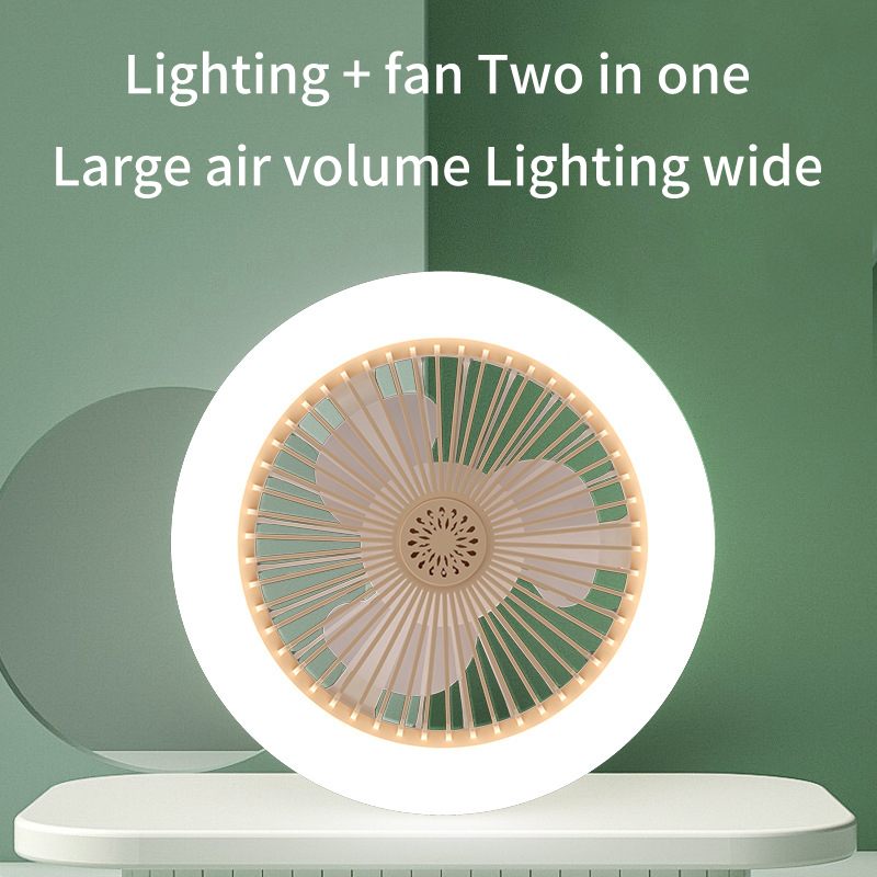 30W Ceiling Fan with Remote Control with Lighting Lamp E27 Converter Base with Aromatherapy for Bedroom Living Home - Image 2