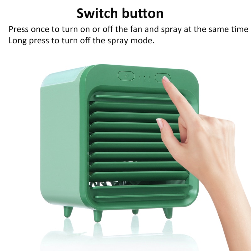 Mini Portable Air Conditioner Humidifier with Water Tank Air Cooler USB 3 Speeds Cooling Fan Air Conditioning for Home Office 5V - Image 6