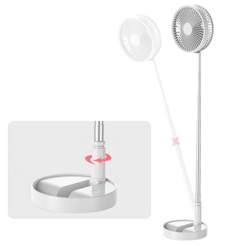 Outdoor Tools Telescopic Folding Table Fan Multi-Function Desktop USB Charging Fan Adjustable Angle Travel Outdoor Gadget - Image 3