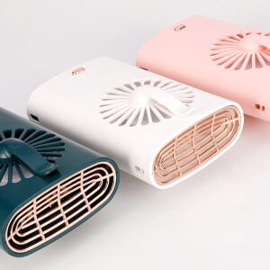 Creative New Mini Fan Desktop Office Three-Speed Usb Charging Portable Outdoor Handheld Hanging Neck Silent Fan