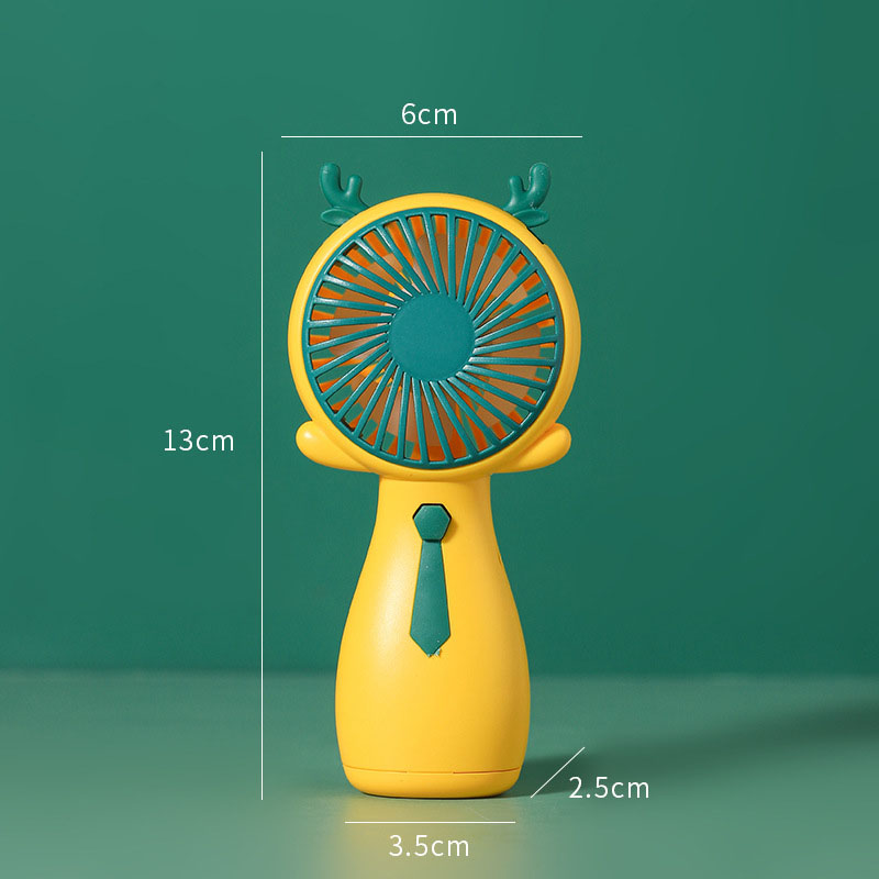 Girls Fan Cute Fan Antlers Small Fan Handheld Fan Mini Portable Fan Company Gift Fan - Image 12