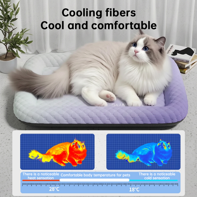Cooling Pet Pad for Summer – Breathable Cold‑Silk Ice Mat, Gentle on Skin, Gradient Colors - Image 9