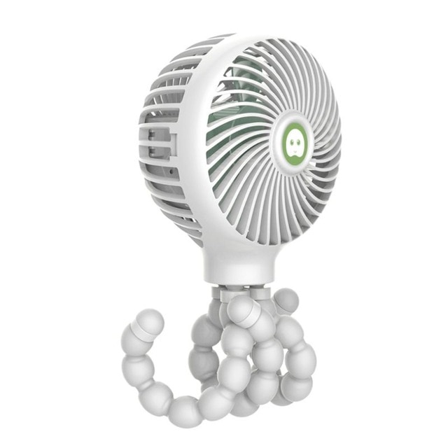 Mini Portable Hanging Octopus Shape Stand Adjustable Handheld USB Charging Fan Cooler - Image 7