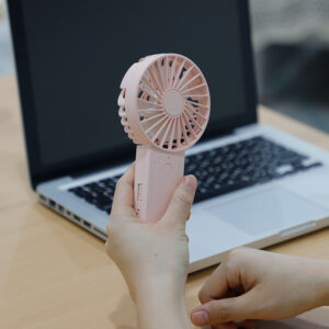 New Simple Mini Small Fan Handheld Outdoor Portable Charging Fan Three-Speed Adjustable Bass USB Small Fan