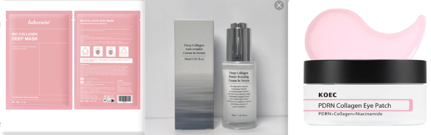 Cross-border Lakerain Collagen Facial Masks Set Face Hydrating Tight To Brighten Hydrogel Mask At Night - Image 6