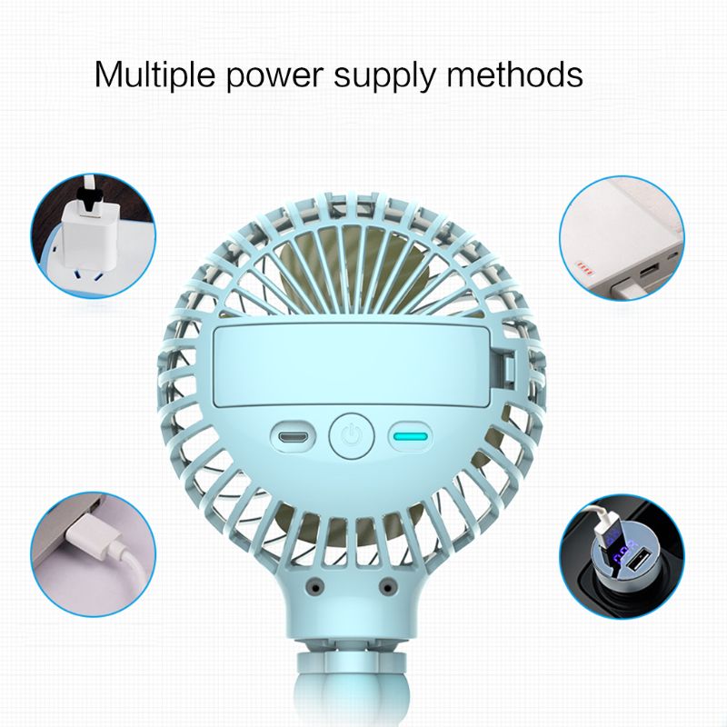 Mini Portable Hanging Octopus Shape Stand Adjustable Handheld USB Charging Fan Cooler - Image 6
